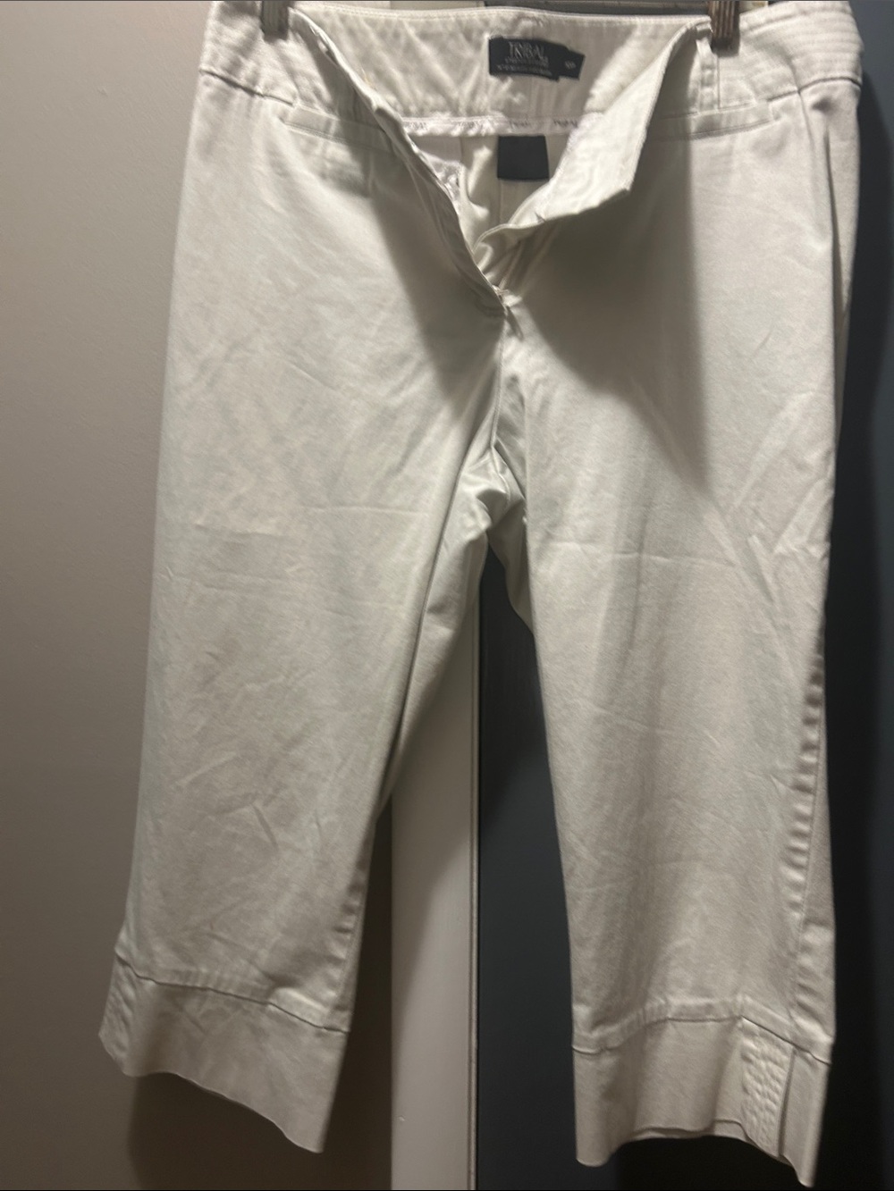 Tribal Cream Cropped Capri Pants